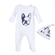 Baby Long Sleeve Romper Bull Dog