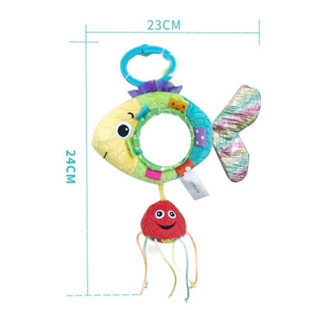 Plush Infants Baby Toys Rattle Teether ,Hanging Stroller Toys