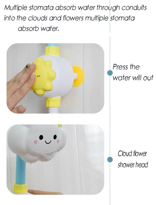 Children Kids Bath Cloud Flower