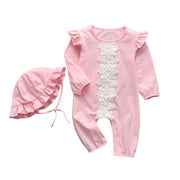 Cotton Hearts Print Infant Set