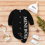 PatPat 2 pcs Spring and Summer Baby Boys Rompers Baby Jumpsuit With Hat Short and Long Sleeve Baby Cotton Clothes Newborn Baby